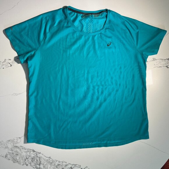 NWOT - ASICS - Ventilate Short Sleeve TShirt - Turquoise Green - Size XL - Picture 3 of 16
